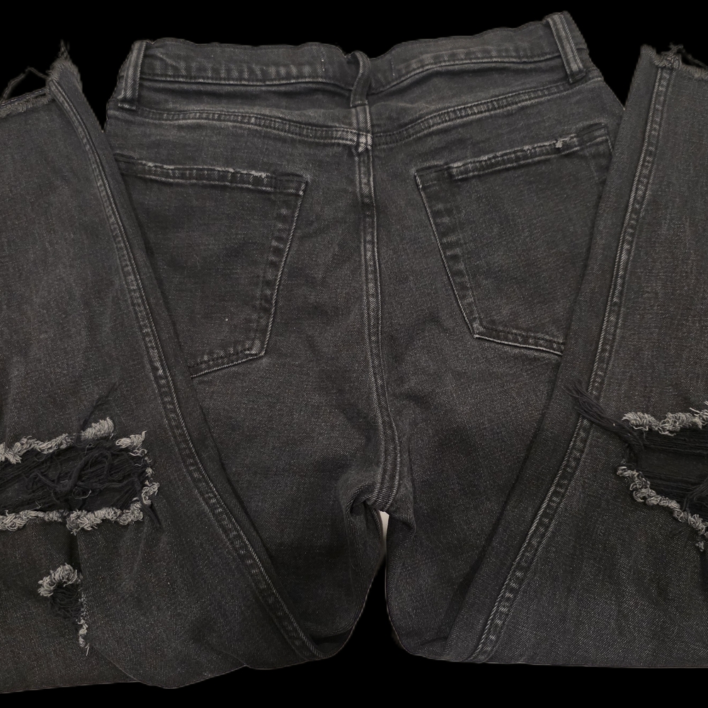 Abercrombie & Fitch Curve Love 2010 Anklw Straight Jeans- Black Wash Size 29